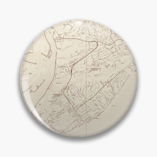 Item preview, Hilton Head Island, SC Topographical Map Vintage designed and sold by PGHPhotoCo.