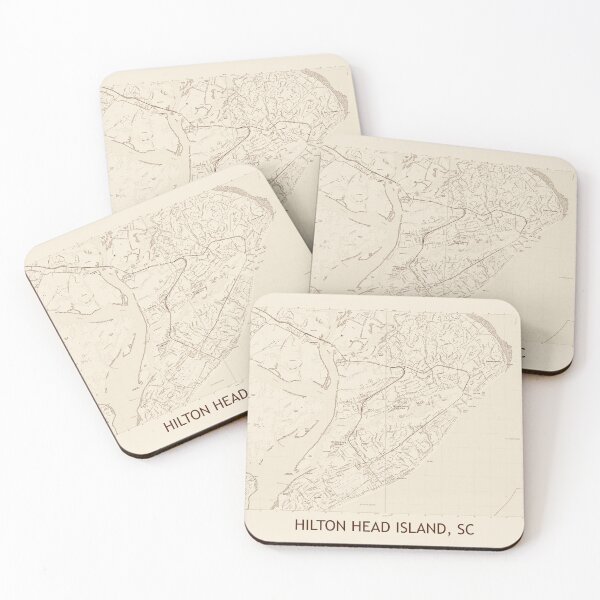 Item preview, Hilton Head Island, SC Topographical Map Vintage designed and sold by PGHPhotoCo.