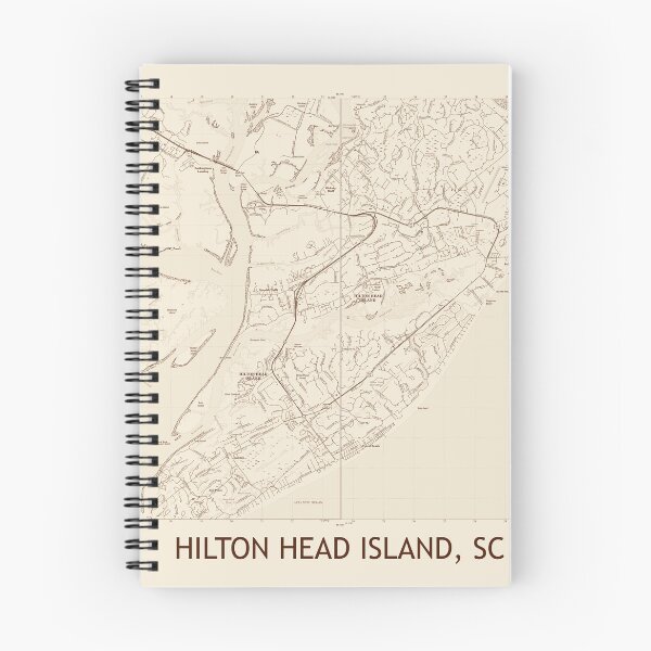 Item preview, Hilton Head Island, SC Topographical Map Vintage designed and sold by PGHPhotoCo.