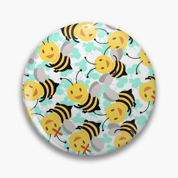 Item preview, Cute Bumble Bee Floral pattern designed and sold by Rajpramanik.