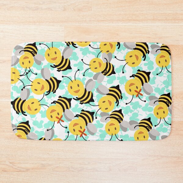 Item preview, Cute Bumble Bee Floral pattern designed and sold by Rajpramanik.