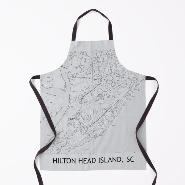 Item preview, Hilton Head Island, SC Topographical Map Grey designed and sold by PGHPhotoCo.