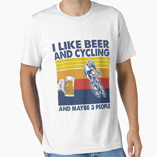 Aperçu de l'œuvre j'aime la bière et le vélo et peut-être 3 personnes créée et vendue par Adolfo114.