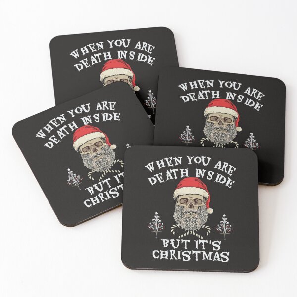 Item preview,  When you're dead inside but it's christmas - Creepy Hail Santa Clause designed and sold by MyFreakyWorld.