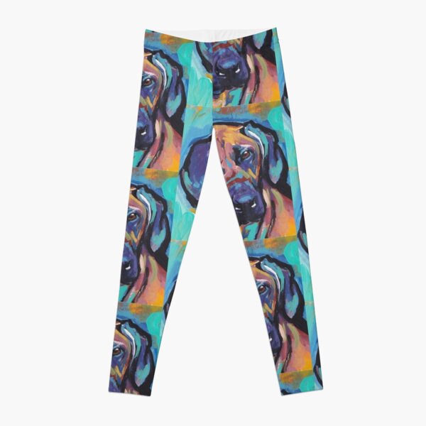 Rhodesian Ridgeback Bright colorful pop dog art Leggings