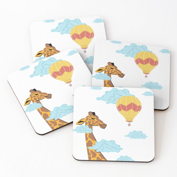 Item preview, Giraffe sees hot air balloon designed and sold by Emma Kunz.