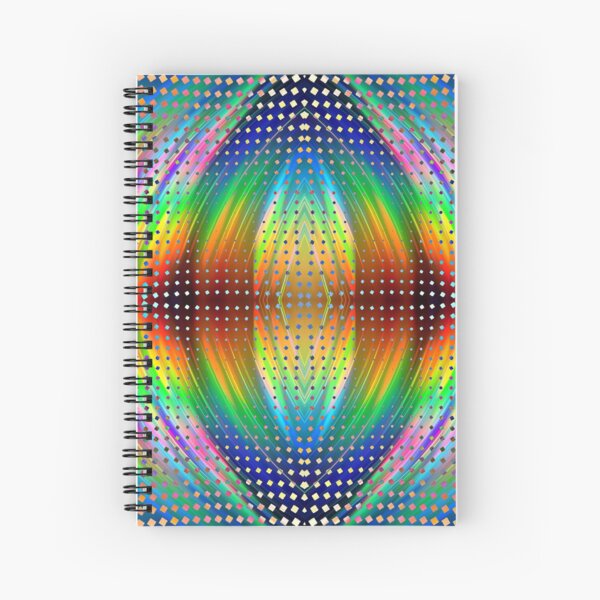 Trippy Pattern Spiral Notebook