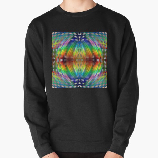 Trippy Pattern Pullover Sweatshirt