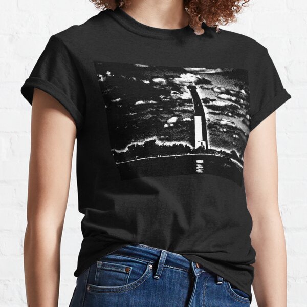 Old Barney - Barnegat Lighthouse New Jersey in Black and White Classic T-Shirt