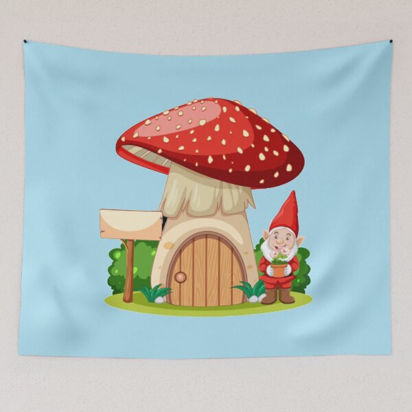 Item preview, Gnomes ,Mushroom House,Cartoon designed and sold by CartoonTshirtD.