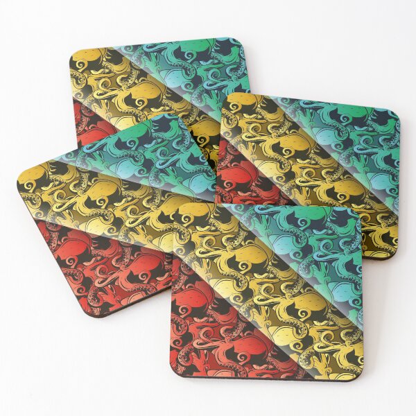 Item preview, Multi-Colored Octopus Pattern designed and sold by Jared Hart.