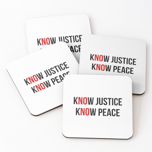 Item preview, KNOW JUSTICE KNOW PEACE designed and sold by GoldenDov.