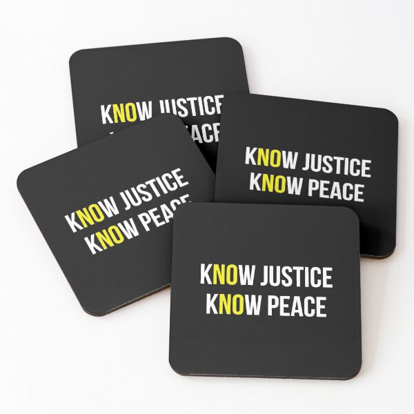 Item preview, KNOW JUSTICE KNOW PEACE designed and sold by GoldenDov.