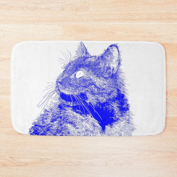 Item preview, Fluffy, drawing blue designed and sold by dnparker.