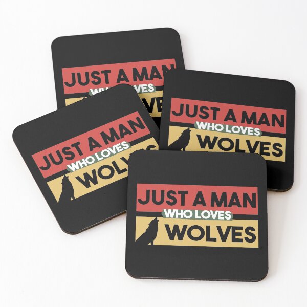 Item preview, Just A Man Who Loves Wolves - Gift For Wolf Lover designed and sold by MrElgo.