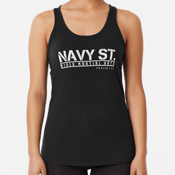 Kingdom Navy St. White Logo Tshirts etc Racerback Tank Top