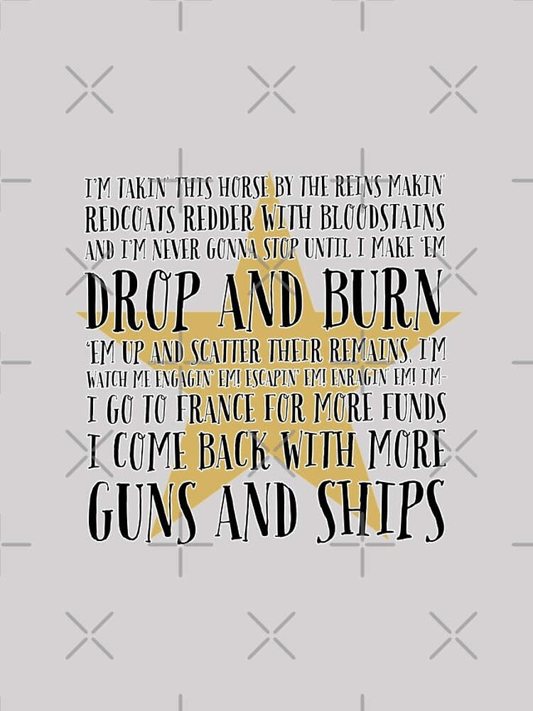 Guns And Ships Alexander Hamilton Lyrics Iphone Case For Sale By Hypocratees Redbubble