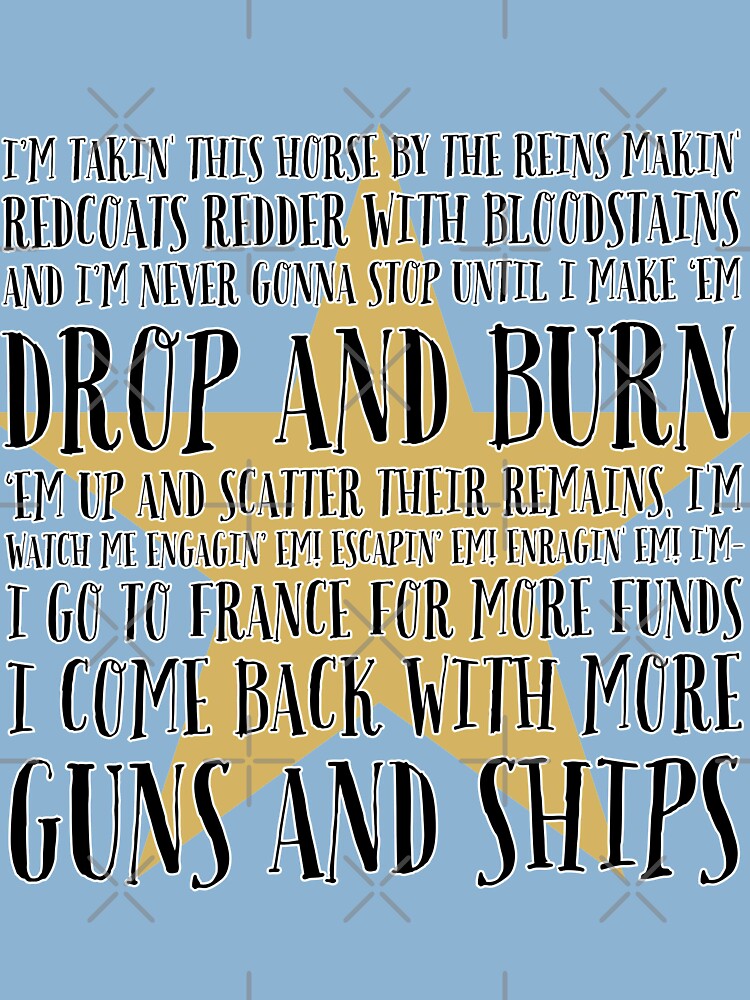 Guns and ships 2025 lyrics from hamilton