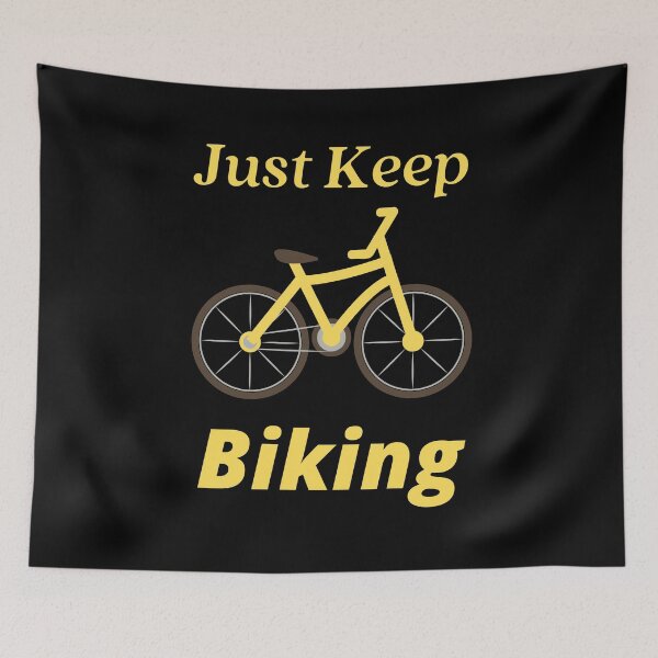 Item preview, Just Keep Biking (Yellow) designed and sold by palaco210.