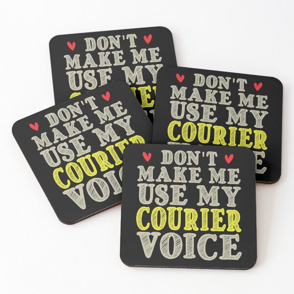 Item preview, Don't Make Me Use My Courier Voice, Cute Funny Gift Idea For Couriers designed and sold by awesomedraw.