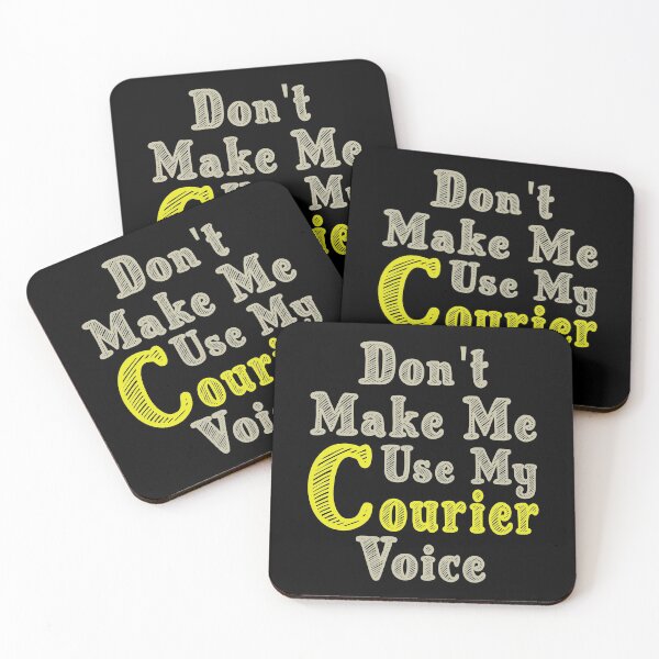 Item preview, Don't Make Me Use My Courier Voice, Cute Funny Gift Idea For Couriers designed and sold by awesomedraw.