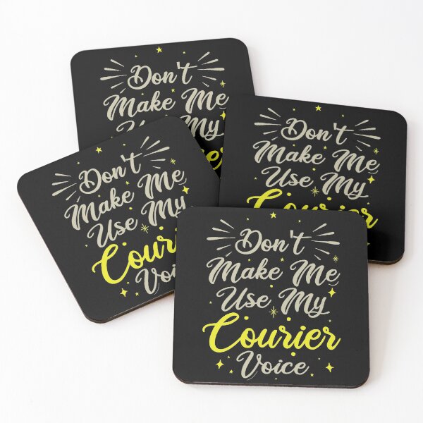 Item preview, Don't Make Me Use My Courier Voice, Cute Funny Gift Idea For Couriers designed and sold by awesomedraw.