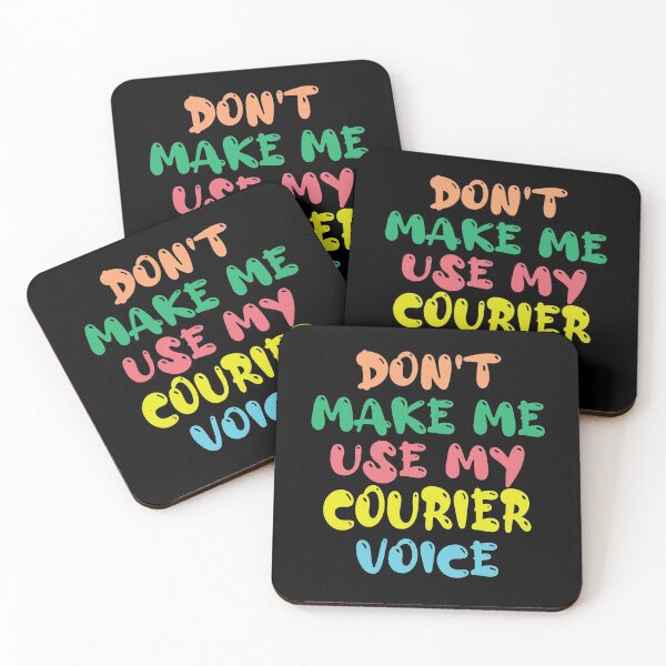 Item preview, Don't Make Me Use My Courier Voice, Cute Funny Gift Idea For Couriers designed and sold by awesomedraw.