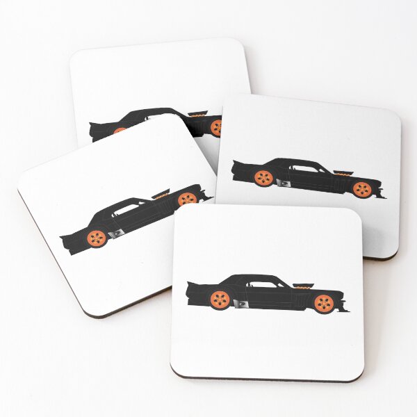 Item preview, Ken Block Rally and Rallycross Driver Drift Car 1965 Ford Mustang Hoonicorn RTR Hot Rod graphic illustration  designed and sold by Marcin Adrian.