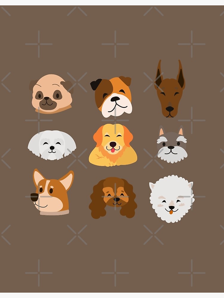 dogs-say-woof-poster-for-sale-by-bastiansdesigns-redbubble