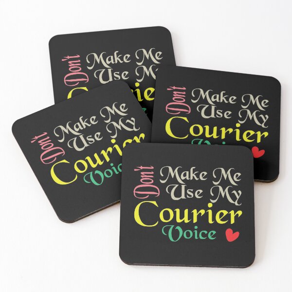 Item preview, Don't Make Me Use My Courier Voice, Cute Funny Gift Idea For Couriers designed and sold by awesomedraw.