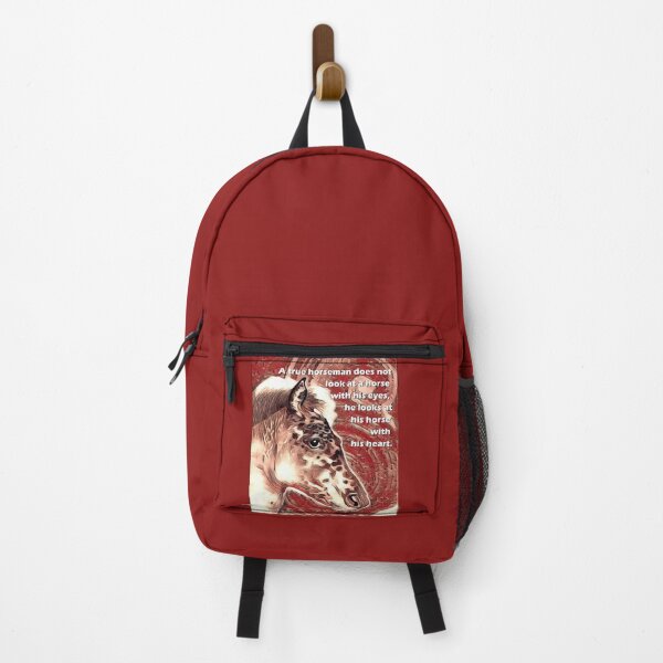 Item preview, Red Spotted Horse with Quote designed and sold by EquusArtisan.