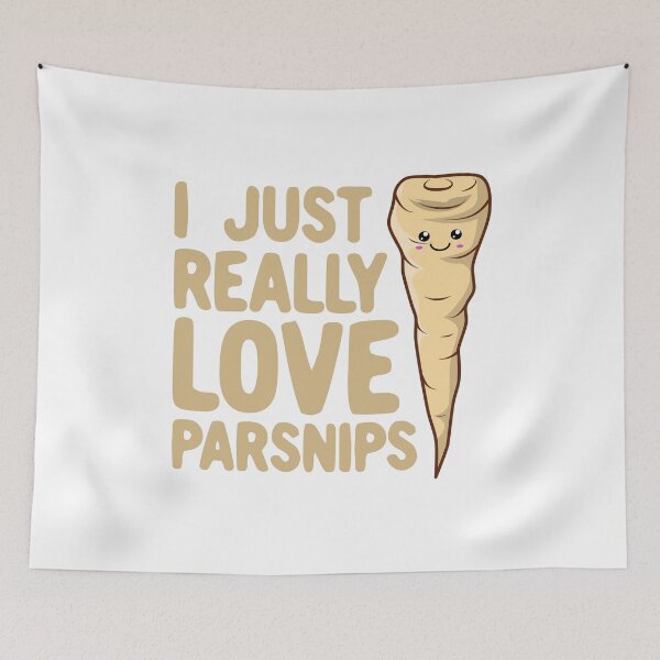 Item preview, I Just Really Love Parsnips - Cute Kawaii Parsnip designed and sold by Kawaiindoodle.