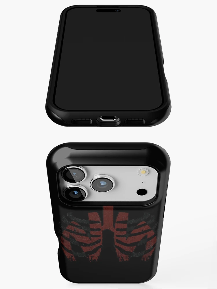 Aperçu 3 sur 4. Coque iPhone avec l'œuvre Poumon [Roufxis-Rb] créée et vendue par RoufXis.