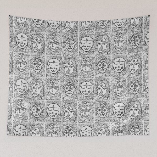 Item preview, Four Faces  designed and sold by Jadoo Nazar.
