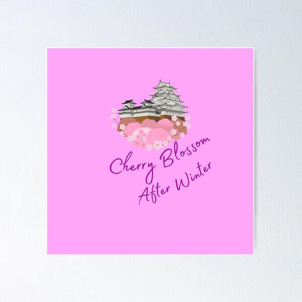 Item preview, Beautiful Cherry Blossom After Winter in a pink background  designed and sold by Vero De.
