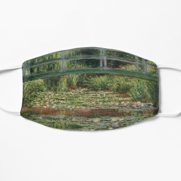 Claude Monet - The Japanese Footbridge and the Water Lily Pool Flat Mask