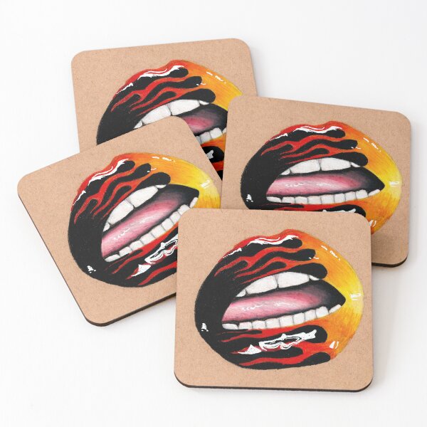 Item preview, hot fire lips designed and sold by Any Art Netty .