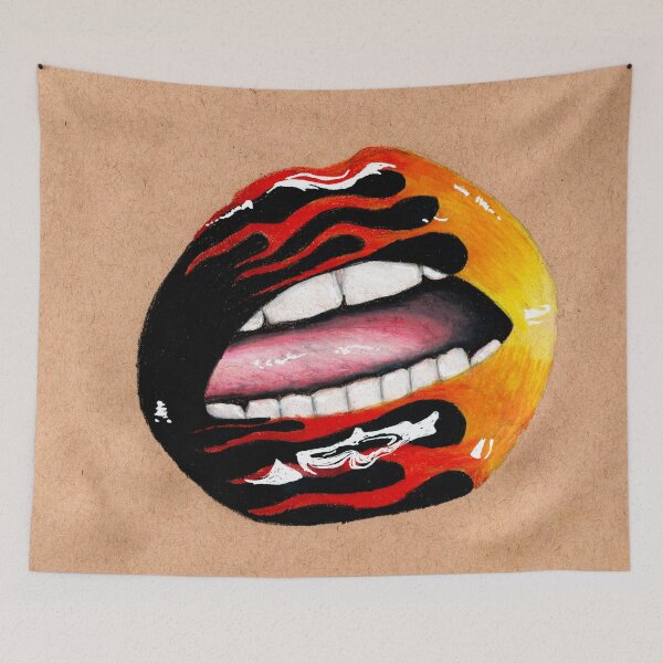 Item preview, hot fire lips designed and sold by Any Art Netty .