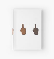 Middle Finger Emoji Hardcover Journal