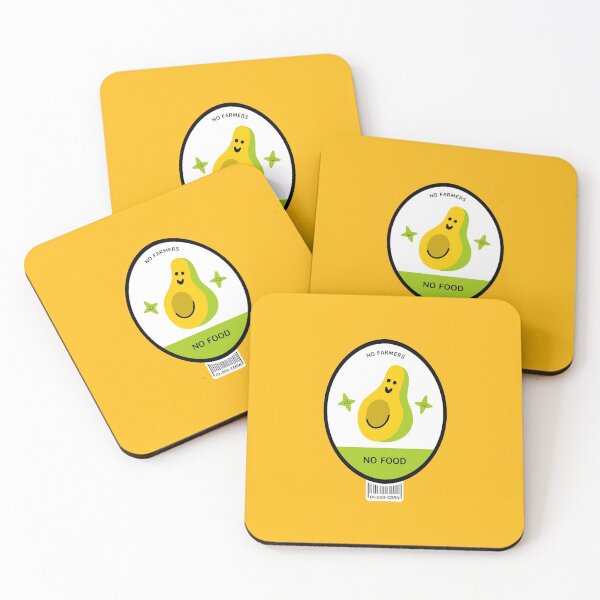 Item preview, No Farmers No Food Avocado designed and sold by Graykat.