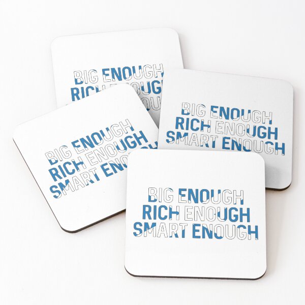 Item preview, BIG ENOUGH, RICH ENOUGH, SMART ENOUGH , Scottish Independence Saltire Flag Text Slogan designed and sold by MacPean.