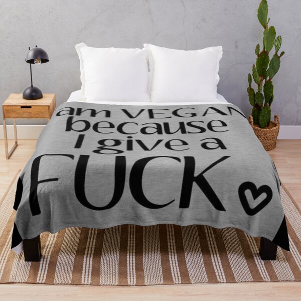 Item preview, I AM VEGAN BECAUSE I GIVE A FUCK! designed and sold by Davies72.