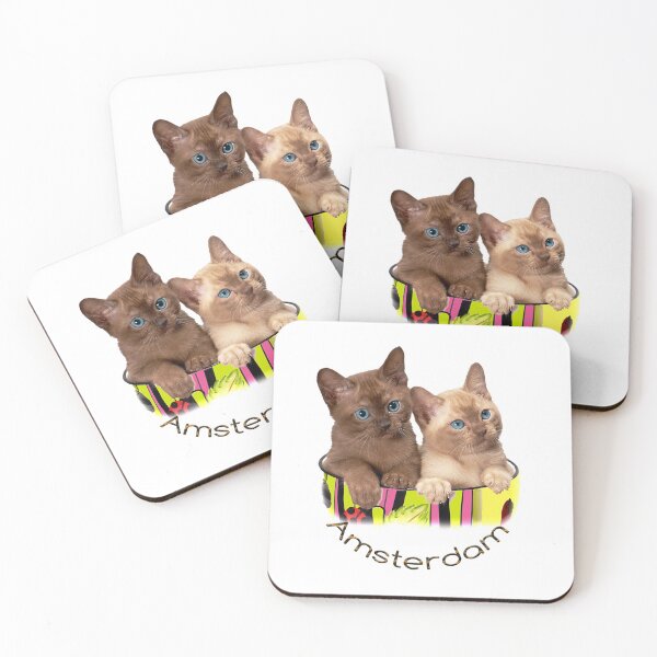 Item preview, amsterdam skyline cat designed and sold by Tourtite.