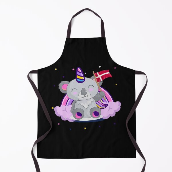 Item preview, Koala-unicorn celebrate Denmark day gift - Koalacorn digital illustration designed and sold by OMCreative.