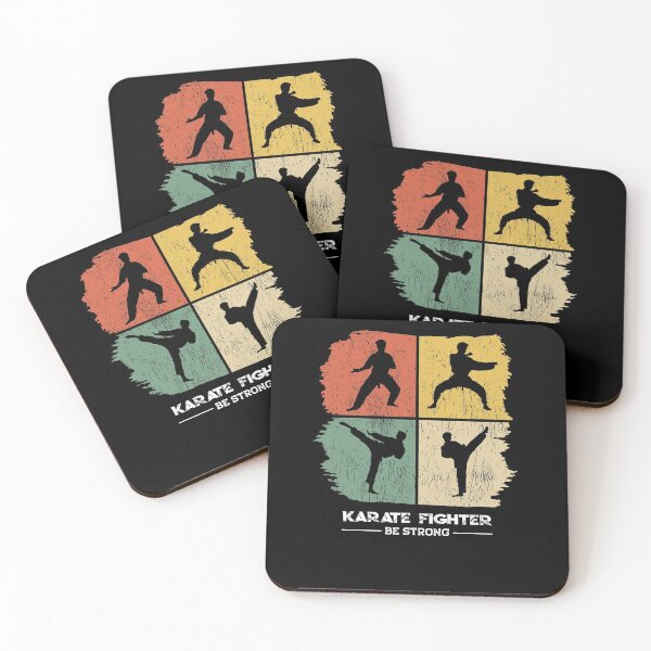 Item preview, Karate Fighter Retro Vintage Square designed and sold by Grimbart.