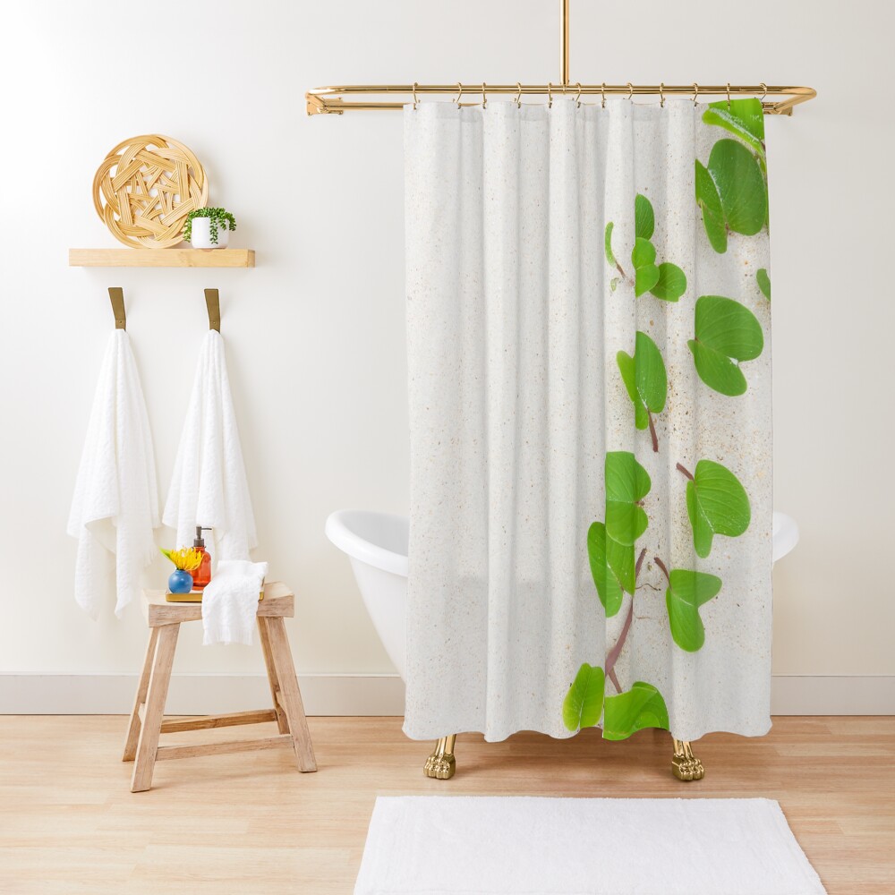 Tropical foliage on the beach Shower Curtain