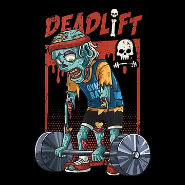 Deadlift Weight Lifting Gym Workout Skeleton Gifts Funny Deadlift  Weightlifting Gym Workout Halloween Party Throw Pillow, 18x18, Multicolor