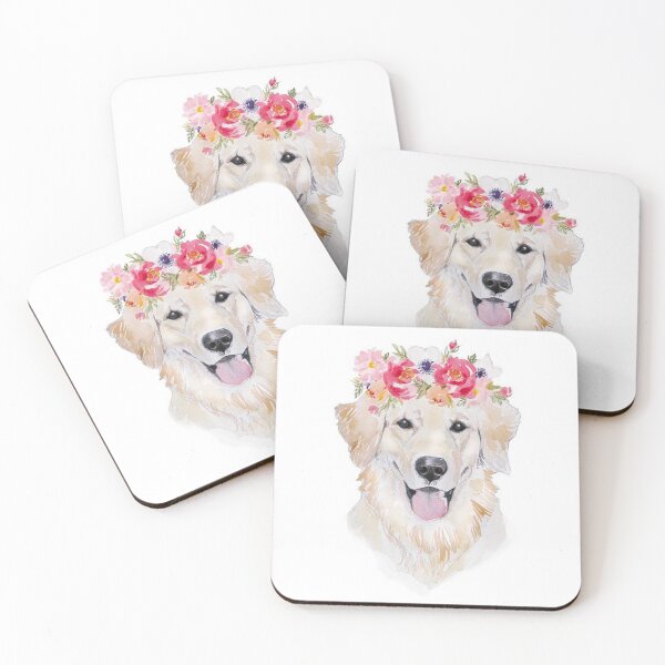 Item preview, Labrador Retriever dog with flowers pet puppy cute sweet dogs designed and sold by Coolstuff4you71.