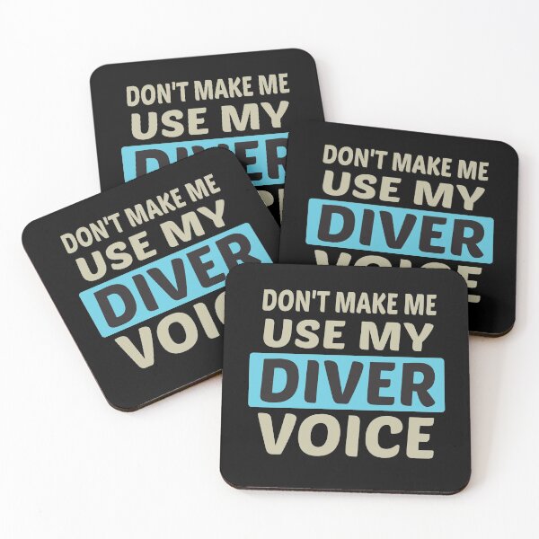Item preview, Don't Make Me Use My Diver Voice, Cute Funny Gift Idea For Divers designed and sold by awesomedraw.