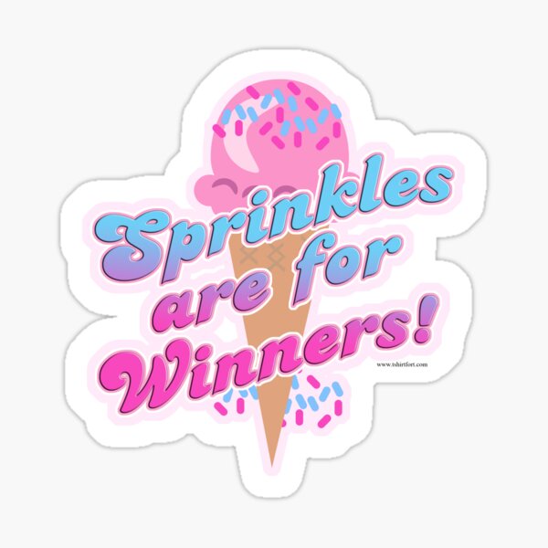 Sprinkles For Winners Sticker